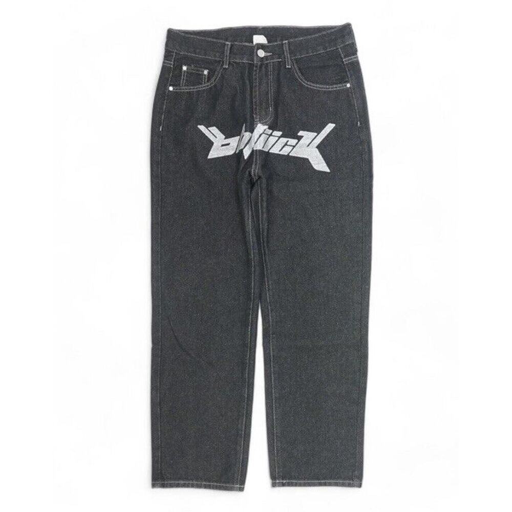 Daxuen Black Jeans 32 X 30 (Large) Hip Hop Y2K Money